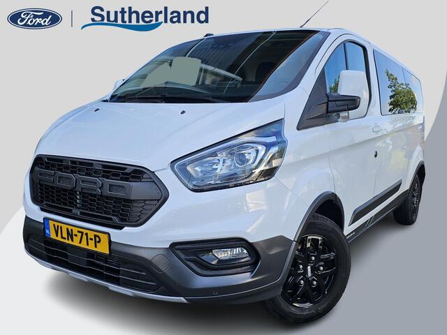 Ford TRANSIT CUSTOM 300 2.0 TDCI L2H1 Trail | Glasslook panelen | Raptor grille | Camera | Trekhaak | Leder | Voorruitverwarming | Airco | Cruise control etc.