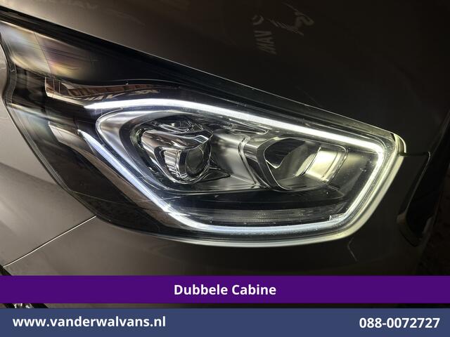 Ford TRANSIT CUSTOM 2.0 TDCI 130pk L2H1 Dubbele Cabine Euro6 Airco | 6-Zits | Navigatie | Apple Carplay | 2530kg Trekhaak | LED | Cruisecontrol Stoelverwarming, Verwarmde voorruit, LM velgen, Sidebars, Parkeersensoren