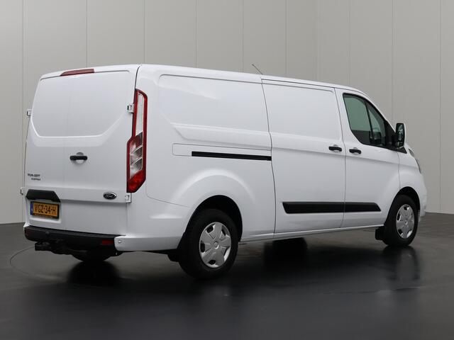 Ford TRANSIT CUSTOM 2.0TDCI 130PK Lang | Achterdeuren | Airco | Cruise | 3-Persoons | 2800Kg Trekhaak