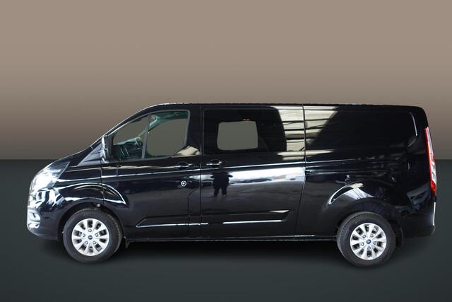 Ford TRANSIT CUSTOM 300 2.0 TDCI L2H1 Dubbele Cabine Automaat Navi Airco 2 Schuifdeuren Trekhaak Parkeersensoren Carplay
