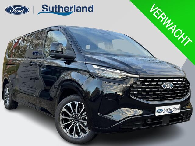 Ford TRANSIT CUSTOM Tourneo 340 2.5 PHEV L2H1 Titanium X 233pk | Incl. BTW/BPM Rijklaar | Handsfree elektrische dubbele zijschuifdeuren | Inklapbare trekhaak | Tourneo Luxury Pack | Verwarmbaar stuurwiel