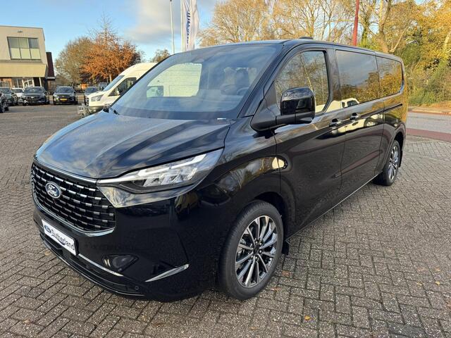 Ford TRANSIT CUSTOM Tourneo 340 2.5 PHEV L2H1 Titanium X 233pk | Incl. BTW/BPM Rijklaar | Handsfree elektrische dubbele zijschuifdeuren | Inklapbare trekhaak | Tourneo Luxury Pack | Verwarmbaar stuurwiel