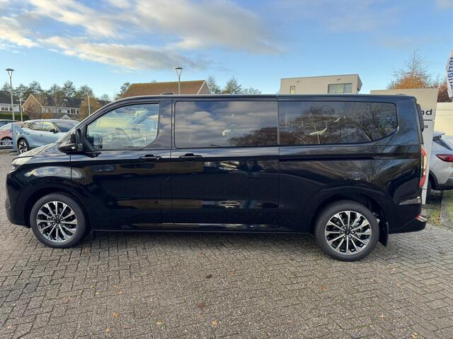 Ford TRANSIT CUSTOM Tourneo 340 2.5 PHEV L2H1 Titanium X 233pk | Incl. BTW/BPM Rijklaar | Handsfree elektrische dubbele zijschuifdeuren | Inklapbare trekhaak | Tourneo Luxury Pack | Verwarmbaar stuurwiel