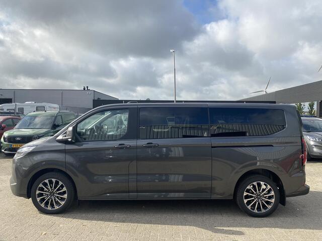 Ford TRANSIT CUSTOM Tourneo 340 2.5 PHEV L2H1 Titanium X 233pk | Incl. BTW/BPM Rijklaar | Handsfree elektrische dubbele zijschuifdeuren | Inklapbare trekhaak | Tourneo Luxury Pack | Verwarmbaar stuurwiel