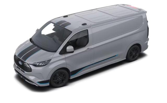 Ford TRANSIT CUSTOM E-Transit 320 L2H1 Sport 65 kWh 218pk | Ford Voorraad | Dubbele zijschuifdeur | Grote middenconsole | Trekhaakvoorbereiding | Centrale dubbele vergrendeling | 19 inch lichtmetalen Sport velgen | Driver Assistance Pack Premium | Verwarmbaar stuurwiel | 2 A