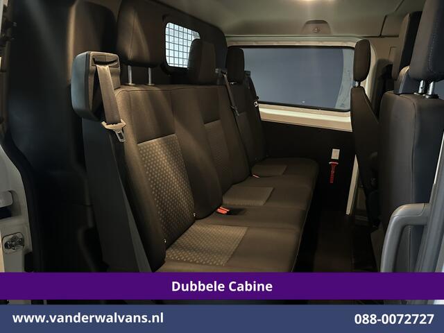 Ford TRANSIT CUSTOM 2.0 TDCI 131pk L2H1 Dubbele Cabine Euro6 Airco | 6-Zits | Navigatie | LED | Apple Carplay | Cruisecontrol Android Auto, Parkeersensoren, Stoelverwarming, Verwarmde voorruit, 2800kg trekvermogen
