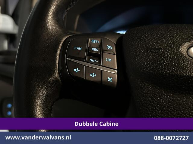 Ford TRANSIT CUSTOM 2.0 TDCI 131pk L2H1 Dubbele Cabine Euro6 Airco | 6-Zits | Navigatie | LED | Apple Carplay | Cruisecontrol Android Auto, Parkeersensoren, Stoelverwarming, Verwarmde voorruit, 2800kg trekvermogen