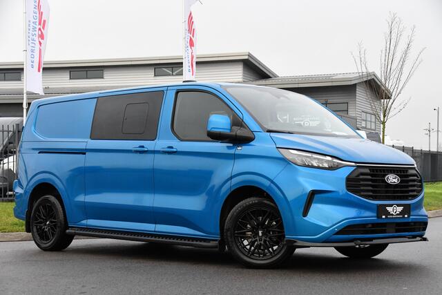 Ford TRANSIT CUSTOM 300 2.0 TDCI L2H1 Limited DC PB Edition Virtual, Cruise, Carplay, 2 x Schuifdeur, LED, 136pk, Automaat, Stuurverwarming, Stoelverwarming, Uniek!