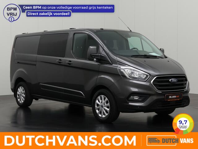 Ford TRANSIT CUSTOM 2.0TDI 130PK Lang Dubbele Cabine Limited | 2xSchuifdeur | 6-Persoons | Airco | Cruise | Dakdraagsysteem