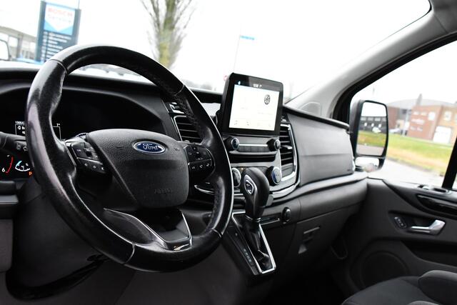 Ford TRANSIT CUSTOM 320 2.0 TDCI L2H1 Limited DC Cruise, Camera, Carplay, 170pk, Automaat, 2 x Schuifdeur, Sensoren, Led, Stoelverwarming, Uniek!