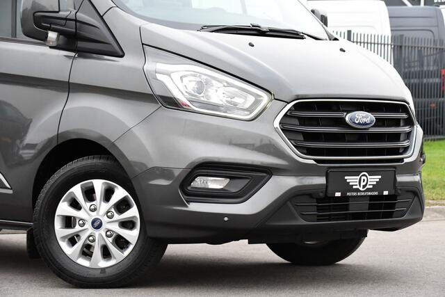 Ford TRANSIT CUSTOM 320 2.0 TDCI L2H1 Limited DC Cruise, Camera, Carplay, 170pk, Automaat, 2 x Schuifdeur, Sensoren, Led, Stoelverwarming, Uniek!