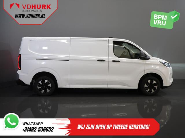 Ford TRANSIT CUSTOM E-Transit 340 L2 Trend 65 kWh 330 km WLTP LED/ Snellader/ 2.3t Trekverm./ Stuurverw./ Stoelverw./ Carplay/ Climate/ Camera/ PDC/ Cruise