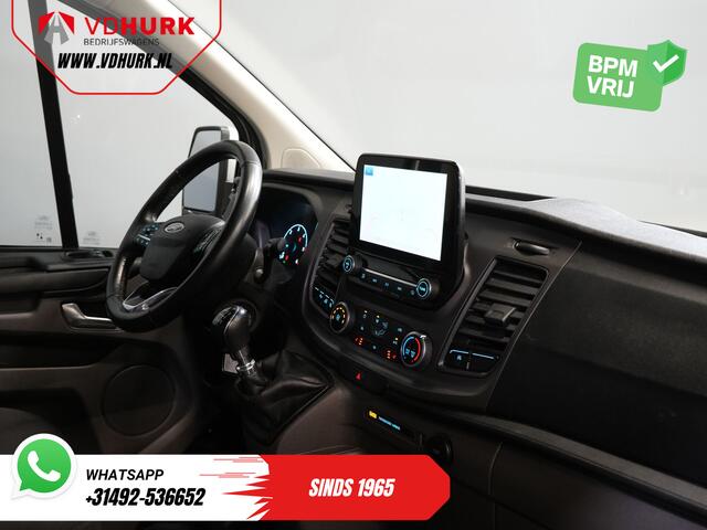 Ford TRANSIT CUSTOM 2.0 TDCI 130 pk BPM VRIJ! Sortimo/ Standkachel/ Stoelverw./ Carplay/ Camera/ Navi/ Cruise