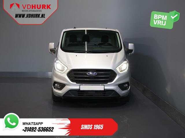 Ford TRANSIT CUSTOM 2.0 TDCI 130 pk BPM VRIJ! Sortimo/ Standkachel/ Stoelverw./ Carplay/ Camera/ Navi/ Cruise