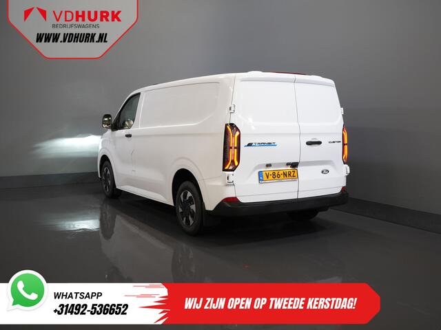 Ford TRANSIT CUSTOM E-Transit 320 Trend 65 kWh 330 km WLTP LED/ Snellader/ 2.3t Trekverm./ Stuurverw./ Stoelverw./ Carplay/ Climate/ Camera/ PDC/ Cruise
