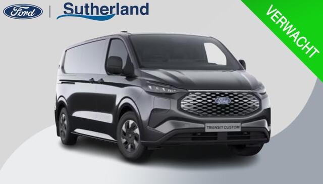 Ford TRANSIT CUSTOM E-Transit 340 L2H1 Trend 65 kWh 218pk | Ford 8-weg verstelbare en verwarmbare bestuurdersstoel met armsteun (i.c.m. bijrijdersbank) | 13 polige trekhaak met Trailer Sway Control | Centrale dubbele vergrendeling | Driver Assistance Pack Premium | 2 AGM acc