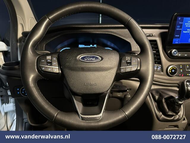Ford TRANSIT CUSTOM 2.0 TDCI 131pk L2H1 Euro6 Airco | Navigatie | Camera | Apple Carplay LED, Cruisecontrol, Stoelverwarming, Verwarmde Voorruit, Parkeersensoren, Bijrijdersbank