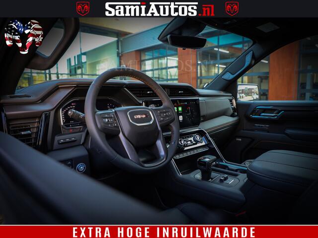 GMC SIERRA AT4 6.2 V8 | VIRTUAL COCKPIT | BOM VOL | DC | RAM DEALER NEDERLAND | Dubbele Cabine met Royale 5 Zitplaatsen | BPM vrij | Nu Leverbaar uit Voorraad | Voorraad Nr 238940 |