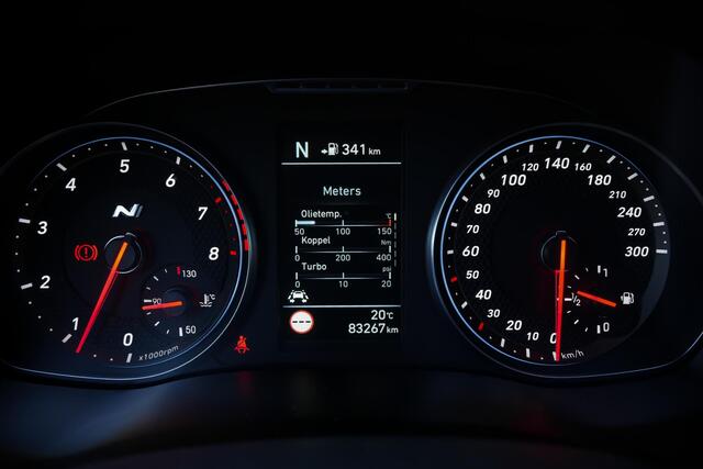 Hyundai I 30 N2 Performance Fastback 2.0 275pk T-GDI |panoramadak|memory|alacantara\leder|Apple Carplay|winterpack|parkeercamera|elek. stoelen|19" lichtmetalen velgen|