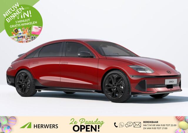 Hyundai IONIQ 6 Business 77.4 kWh / Rijklaarprijs Ultimate Red / Nu Te Bestellen / Levertijd 3 Maanden