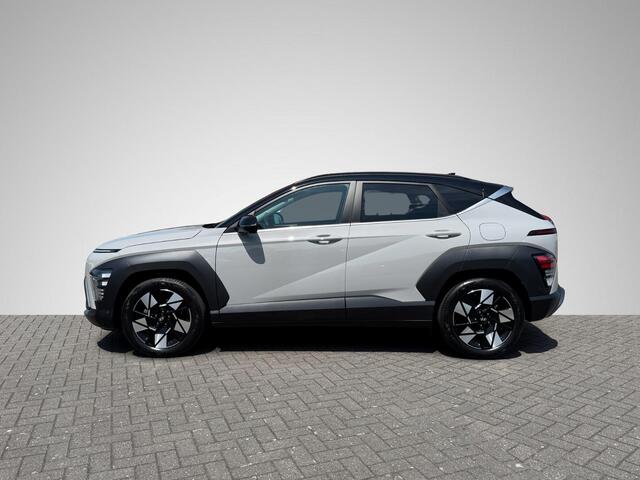 Hyundai Kona 1.6 GDI HEV Premium | Two-Tone Lakkleur | Stoelverwarming + -Ventilatie | 360° Camera | Leder | Navigatie | Apple Carplay/Android Auto | Geheugenstoel | Rijklaarprijs!