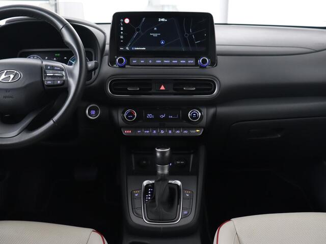 Hyundai Kona 1.6 GDI HEV Premium | Leder | Head-Up | Stoel & stuurverwarming | Adaptive cruise | Camera | Carplay | Keyless | Navigatie | Keyless | Full LED
