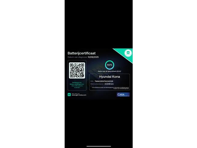 Hyundai Kona EV Comfort 39 kWh Aut. | carplay | stoelverwarming | SOH 100% |