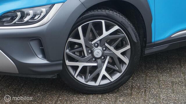 Hyundai Kona 1.6 HYBRID Schuif-Kanteldak | Elektr. Stoelverstelling | Leder | HUD | Navigatie 10.25 inch