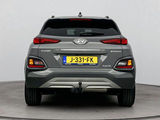 Hyundai Kona 1.6 GDI HEV Premium | Elektrische stoelen | Trekhaak | Vol Leder | Stoelverwarming | Stoelverkoeling | Stuurwiel verwarming | Apple carplay & Android auto