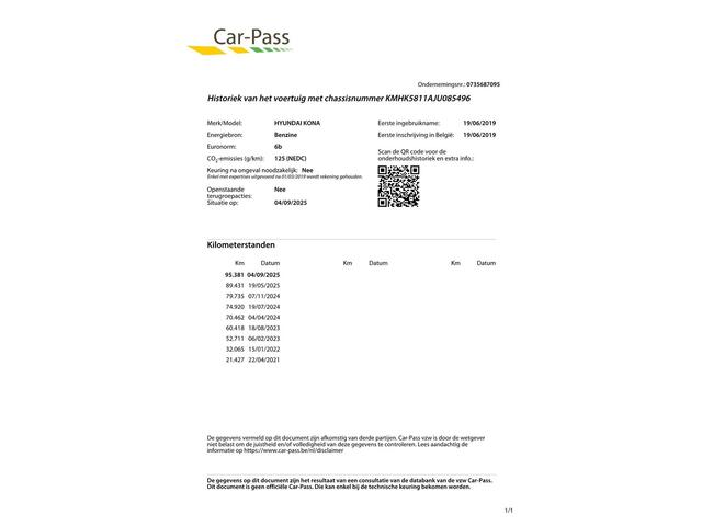 Hyundai Kona 1.0 T-GDI Premium Navi/Camera/Leder/95dkm...