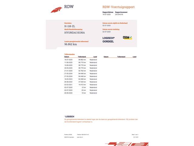 Hyundai Kona EV Comfort 64 kWh 3-Fase 1e-Eig. & Dealer-Onderh. BOVAG-Garantie. NL-Auto..