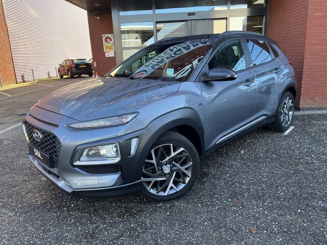 Hyundai Kona 1.6 GDI HEV Premium // DODEHOEK // HEAD-UP DISPLAY // KEYLESS // LEDER // CAMERA+SENSOREN // LED // CLIMA // STUUR+STOELVERWARMING //