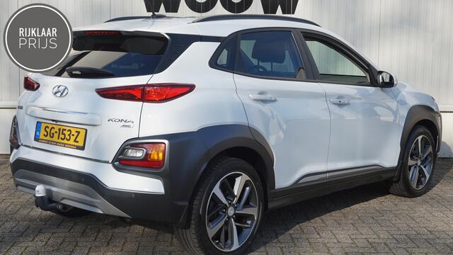 Hyundai Kona 1.6 T-GDI 177PK Premium 4WD Automaat | Trekhaak | Schuif-Kanteldak | All-Season | HUD | Camera