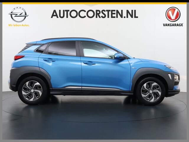 Hyundai Kona 1.6 HEV AUT-6 141pk Adaptive-Cr Trekhaak HUD Camera Android Apple Carplay Navi Bordherkenning PDC Fashion Keyless Head-Up-Display Auto-Pilot (Lane-Assist+ACC) ESP Mild Hybride Priv.Glass Botsing waarsch syst Dodehoek-assistent