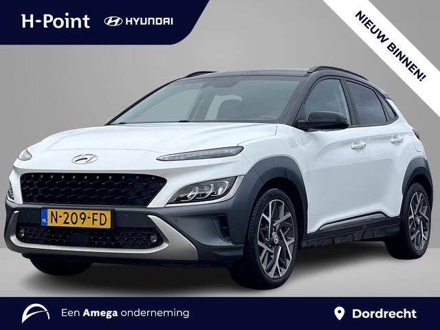 Hyundai Kona 1.6 GDI HEV Premium | Lederen bekleding | Trekhaak | 18'' 2-tone Lmv | Head up display | Adaptieve cruisecontrol |