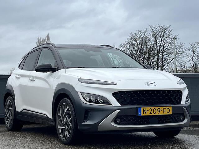 Hyundai Kona 1.6 GDI HEV Premium | Lederen bekleding | Trekhaak | 18'' 2-tone Lmv | Head up display | Adaptieve cruisecontrol |