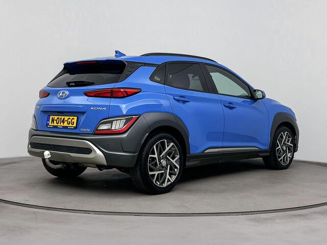 Hyundai Kona 1.6 GDI HEV Premium Sky | Schuif Kantel dak | Lederen Bekleding | Stoel & Stuur verwarming | Adaptive Cruise | Trekhaak 1350kg Geremd |