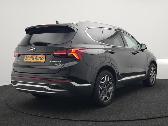 Hyundai SANTA FE 1.6 T-GDI Premium Plug In Hybrid 266pk Dealer O.H PHEV | Adaptive Cruise | Head Up | 360 Camera | Lederen Sportstoelen Memory & Ventilatie | Apple Carplay | Verwarmde Stoelen & Stuur | Sfeerverlichting | Keyless | Navigatie | Blis | DAB |