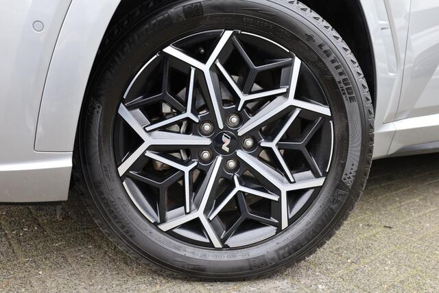 Hyundai TUCSON 1.6 T-GDI PHEV N Line 4WD TREKHAAK-AFN SUEDE/LEDER SMART CRUISE STOELKOELING 4xSTOELVERW. 19"LMV 2xPDC 360-CAMERA NAVI KEYLESS ELEKTR.A.KLEP KRELL 1650KG-TREKGEWICHT!