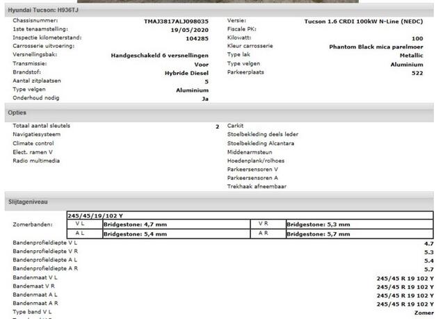 Hyundai TUCSON 1.6 CRDi mild-hybride 136PK / 48V N-Line / Trekhaak / Navigatie / Pdc.+Camera / 1/2Leder / Airco-ecc./ Stoelverwarming /