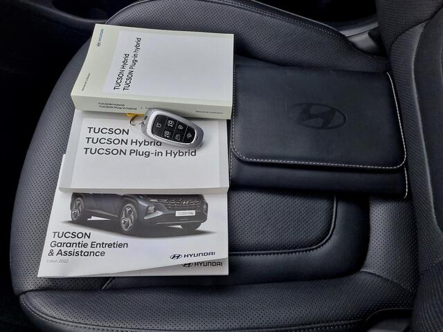 Hyundai TUCSON 1.6 T-GDI HEV Premium Sky Automaat / 1650KG Trekgewicht / Schuif-/Kanteldak / Elektr. Achterklep / Lederen Bekleding / Rondomzicht Camera /
