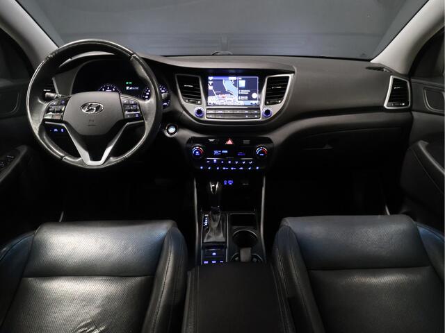 Hyundai TUCSON 1.6 T-GDi Comfort 4WD [SCHUIFKANTELDAK, VOL LEDER, CAMERA, STOELVENTILATIE + VERWARMING, CLIMATE, NAVIGATIE, NIEUWSTAAT]