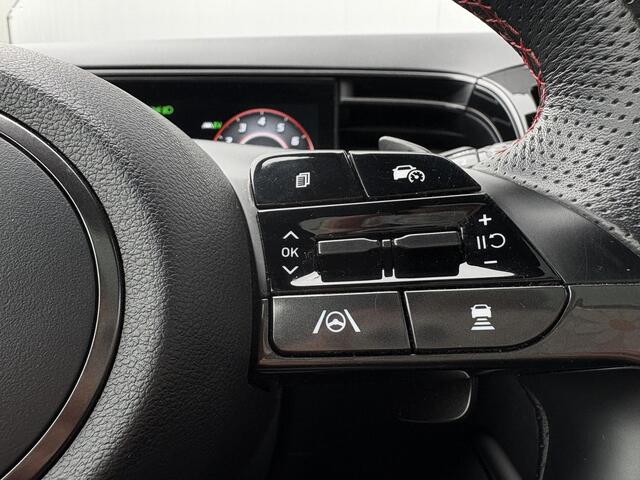 Hyundai TUCSON 1.6 T-GDI HEV N Line Sky / Trekhaak (1650kg) / Elektrisch glazen panorama-dak / Kunstlederen/suede bekleding / Stoelverwarming voor/achter / All-season banden /