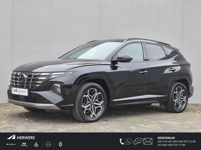 Hyundai TUCSON 1.6 T-GDI PHEV Plug-in N Line 4WD Automaat / Apple Carplay Android Auto / Trekgewicht 1350 kg / Elektrische achterklep / Stuur-, Stoel en Achterbankverwarming / Rondomzicht camera / Stoelventilatie /