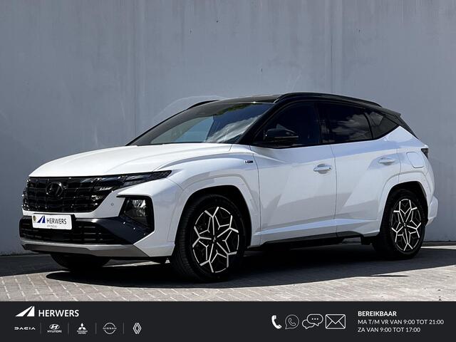 Hyundai TUCSON 1.6 T-GDI PHEV N Line Edition 265PK 4WD Automaat / Dealer onderhouden / SoH 100 % / Trekgewicht 1.350 kg/ Camera / Apple Carplay Android Auto / Adaptief CC / Stuur- en Stoelverwarming / Elektrische klep /