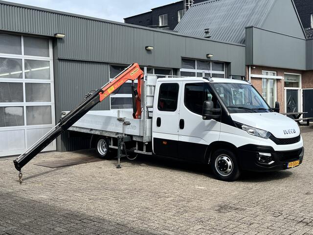 Iveco DAILY 35C17 3.0 410 Automaat Palfinger Laadkraan Airco Cruise controle Trekhaak 3500kg trekgewicht Camera Open laadbak Pick-up P-up Bakwagen Euro 5