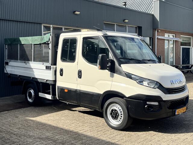 Iveco DAILY 35S12D 2.3 345 6-Persoons 3500kg trekgewicht Airco Euro 6 Pick-up Open laadbak Bakwagen 1e eigenaar P-up