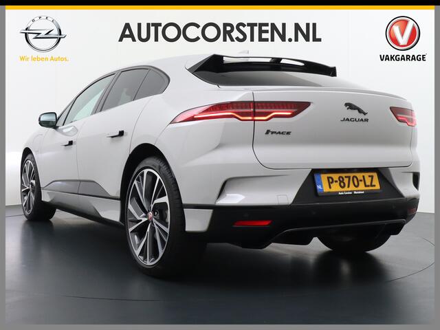Jaguar i-Pace EV400 PK HSE Luchtvering Pano-Dak Matrix LED ¤ 101K-nieuw! Lmv 22" Stoel- Leer+Elektr+Geheugen Apple Carplay Camera DAB Voicecommand Connected Apps WiFi-vb. Voorverwarming 90kWh AWD Meridian(TM) Surround 825Watt Dual-Ecc achter ! Driver-Assistance-Pack AE