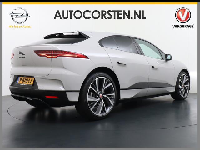 Jaguar i-Pace EV400 PK HSE Luchtvering Pano-Dak Matrix LED ¤ 101K-nieuw! Lmv 22" Stoel- Leer+Elektr+Geheugen Apple Carplay Camera DAB Voicecommand Connected Apps WiFi-vb. Voorverwarming 90kWh AWD Meridian(TM) Surround 825Watt Dual-Ecc achter ! Driver-Assistance-Pack AE