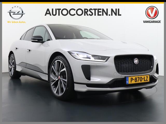 Jaguar i-Pace EV400 PK HSE Luchtvering Pano-Dak Matrix LED ¤ 101K-nieuw! Lmv 22" Stoel- Leer+Elektr+Geheugen Apple Carplay Camera DAB Voicecommand Connected Apps WiFi-vb. Voorverwarming 90kWh AWD Meridian(TM) Surround 825Watt Dual-Ecc achter ! Driver-Assistance-Pack AE
